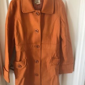 Tulle peacoat in orange - L